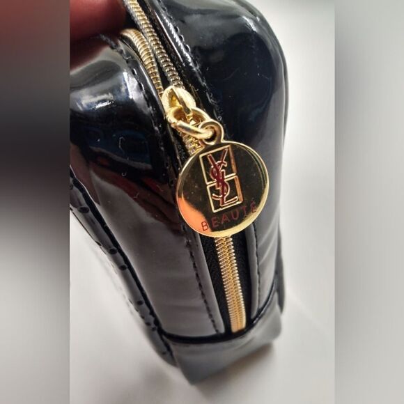 YSL Yves Saint Laurent Makeup Cosmetic Case Bag Beauty Authentic - Picture 5 of 12